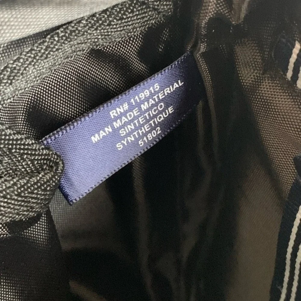 Nautica Black Nylon Captain's Quarters Hobo Crossbody Travel Bag NWT